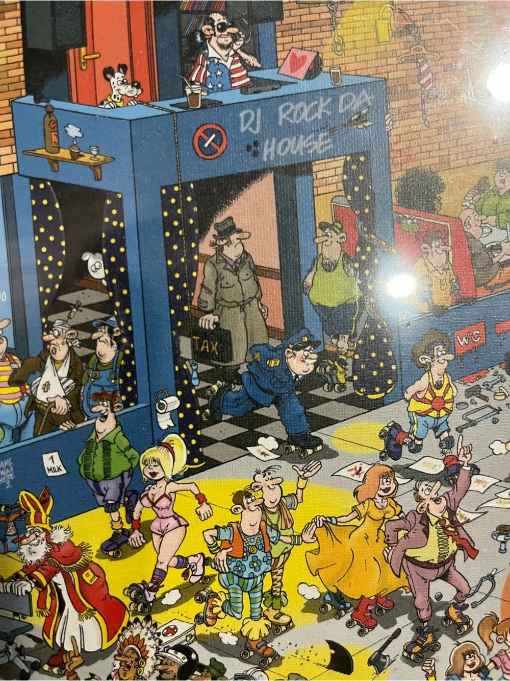 Roller Disco 1000 Piece Comic Puzzle - Multicolor